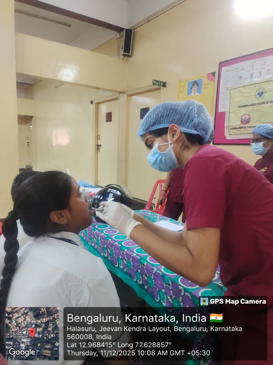 Dental screening at St Meera's School